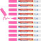 edding 4085 Kreidemarker - neon-pink - 10 Kreidestifte - Rundspitze 1-2 mm - dünner Kreidestift für Tafel abwischbar - zum Beschriften von Fenster, Glas, Spiegel - Tafelstift mit deckenden Farben