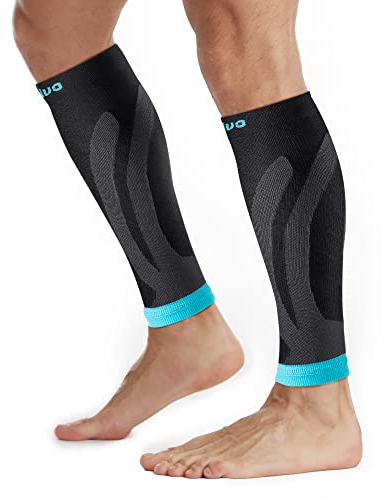 CAMBIVO 2 Paar Wadenbandage, Waden Kompressionsstrümpfe Damen Herren, Calf Sleeves, Beinlinge, Kompressionssocken ohne Fuß für Sport, Fussball, Laufen, Basketball