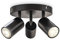 B.K.Licht - Deckenlampe schwenkbar, GU10 Fassung, max. 9 Watt, Deckenleuchte, Lampe, Wohnzimmerlampe, Schlafzimmerlampe, Küchenlampe, Deckenstrahler, Deckenbeleuchtung, 9x19 cm, Schwarz