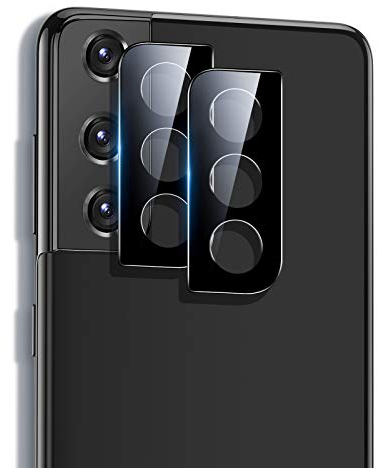 ESR Protection de Lentille Compatible avec S21 Plus de 6,7 Pouces 5G 2 Pièces, Repousse l'Empreinte, Verre trempé de Caméra Ultramince et Résistant aux Rayures, Noir