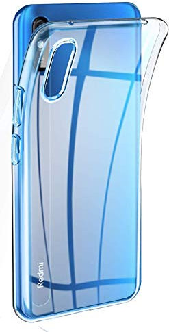 Captor Cover Trasparente per Xiaomi Redmi 9A / Redmi 9AT, Custodia TPU in Silicone Flessibile Morbida e Sottile, Protezione Full Body con Bordo Rialzato per Schermo e Fotocamera