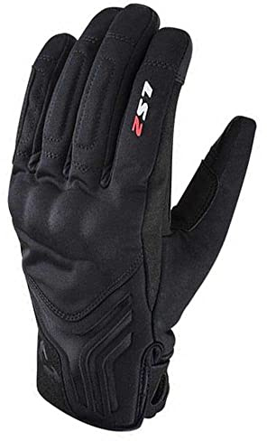 LS2 Jet II wasserdichte Motorrad Handschuhe, schwarz, M