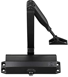 IRONZONE® Black Door Closer Size 3 Commercial or Domestic Use HMOs etc. Fire Doors Adjustable Speed BS EN 1154 Certified IRONZONE with 10 Years Warranty 45-60kg Weight Door, Aluminium Alloy