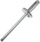 AERZETIX - Set di 100 rivetti ciechi Ø4x12mm con testa larga 12mm - DIN 7337 C - rivetto pop a rottura stelo - in alluminio/acciaio - C48155