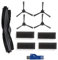 Fantisi Staubsauger-Ersatz-Set für Muzili G9070, 4 Seitenbürsten, 4 Filter und Schaumstofffilter, 1 Rollbürste, 1 Reinigungsbürste