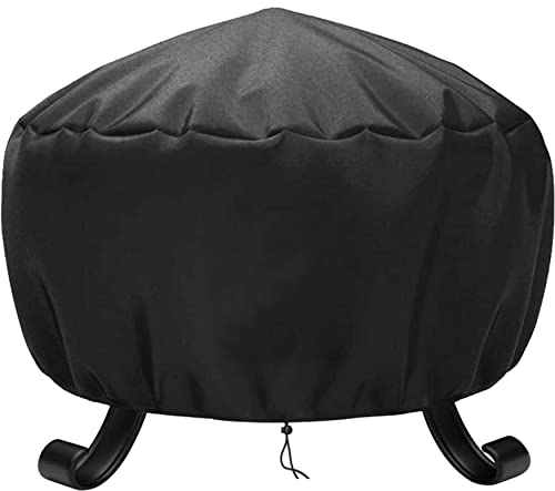 Housse de Protection pour BraséRos ImperméAble Housse brasero,Coupe-Vent,RéSistant aux UV, RéSistant à la DéChirure, Tissu Oxford 600D Housse pour Foyer Barbecue, Housses pour BraséRos (ø91x31cm)
