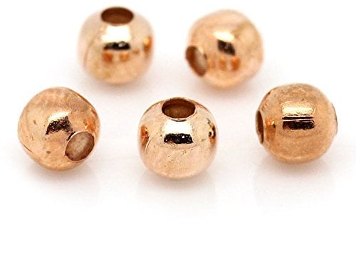 250 Rose Gold Spacer Beads - 4mm - Jewellery Making Findings - J27520
