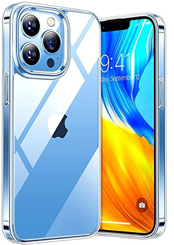 Verco Handyhülle für Apple iPhone 13 Pro Case, Handy Cover für iPhone 13 Pro Hülle Transparent Dünn Klar Silikon, durchsichtig