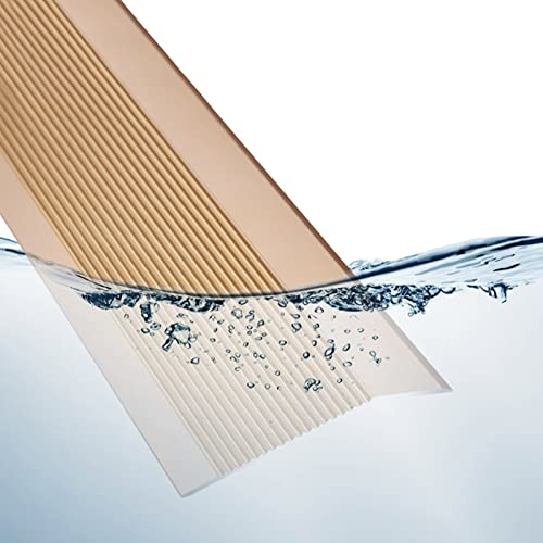 ZALN Barre de Seuil Bande Transition Plancher 10 Cm Large, Réducteur Portes Pour Sols Inégaux, Garniture Bord Porte En Aluminium Les Planchers Bois Franc/stratifié/vinyle, Length 120cm/47 in