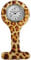 Adrina Unisex – Uhr Krankenschwesteruhr Silikon Ansteckuhr Analog Quarz 410000X (Leo)