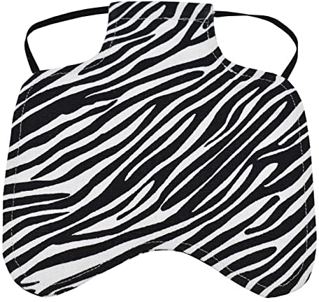 Sparklenut Hühnersattel Tretschutzweste,Doppelte Verdickung Warnweste für Hühner, Kleidung Geflügelenne Sattel Schürze Halter ,Für Huhn Und Ente Rückenschutz Jacke (Zebra)