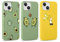 Yoedge [3 Pezzi Custodia per Apple iPhone 12 Mini 5,4 Pollici, TPU Silicone Custodia Morbida Ultra Sottile Case con Disegno,Antiurto Protettiva Originale Cover per iPhone12 Mini, Avocado