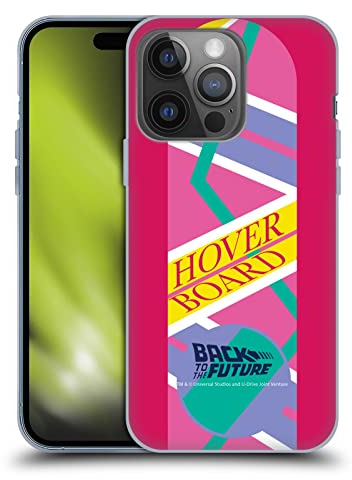 Head Case Designs Offizielle Back to The Future Hoverboard 2 I Zusammengestellte Kunst Soft Gel Handyhülle Hülle kompatibel mit Apple iPhone 14 Pro
