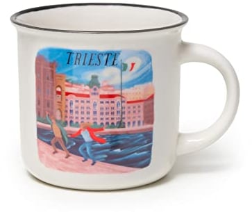 Legami - Tazza Cup-puccino in Porcellana New Bone China, Tema Trieste, Tazza da Colazione, World Cities, Mug Caffè Thé, Lavabile in Lavastoviglie, Diametro 10 cm, Capacità 350 ml