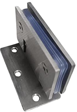F Fityle Cerniere per porta della doccia in vetro a 90° con viti Ferramenta in metallo per bagno con spessore della porta di 8-12 mm