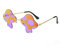 JBINNGROUSE Sonnenbrille im Pilz-Stil, randlos, Persönlichkeit, modisch, Ball, Sonnenbrille, konkave Modellierung, Sonnenbrille, 4