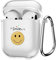 SharkProten Custodia per Airpods, compatibile per AirPods di seconda e prima generazione in TPU con portachiavi trasparente per Airpod 1 2 Custodia protettiva per donne uomini AirPods