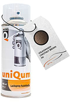 uniQum Autolack Spraydose fürs Auto für VOLKSWAGEN CHESTNUT BROWN H4 Autolack Reparatur 400 ml