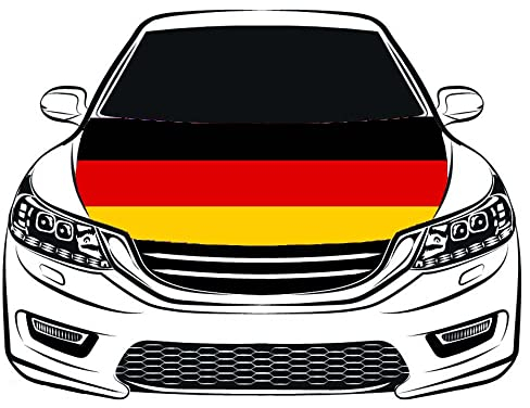 Deutsche Flagge Autohaube Abdeckung 1,5 x 2,1 m 100% Polyester Auto Motorhaube Banner