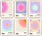 YUYMNANI Aura Angel Numbers Poster, bunte Farbverlaufsposter für Zimmer, ästhetisch, minimalistische, inspirierende Zitate, Leinwand-Wandkunst, Gemälde, Wohnheim-Dekor (20.3x25.4 cm, ungerahmt)