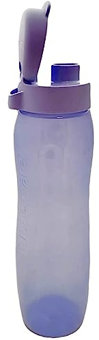 Tupperware to Go Eco Easy Trinkflasche 750 ml lila violet Clipverschluss und mit Henkel rund und schmal Flasche EcoEasy Öko