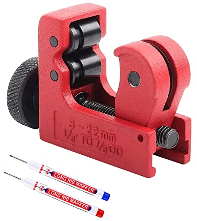 Mini tagliatubo, 3-22 mm regolabile in lega di zinco, utensile da taglio per il taglio di rame, ottone, PVC, alluminio, sbavatrice