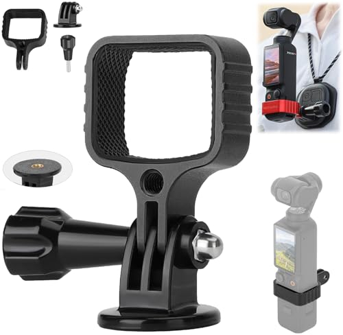 Honbobo Osmo Pocket 3 Adapter Halterung Mount kompatibel mit DJI Osmo Pocket 3 Adapterhalterung Erweiterungsadapter Halterung kompatibel mit DJI Pocket 3 Zubehör (Black)