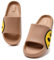 Waysoland Femmes Hommes Plage Chaussons D'été Sliders Sandales,Chaussons Enfant Souples,Salle De Bains Piscine Douche Anti-Slip Pantoufles Tongs pour Intérieur et Extérieur(marron,40/41 EU)