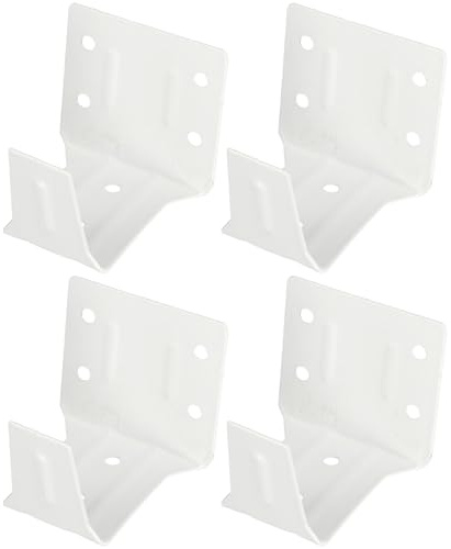 HOLIDYOYO Blind Brackets Window Blinds Headrail Brackets Mounting Brackets for Window Blinds and Valance No Drill Clip on Support Frames Roller Blind Installation Support 4 Pack