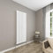 Sky bathroom | 1800x590mm - Modern White Vertical Single Panel Oval Column Radiator Central Heating Designer Radiator