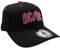 AC/DC Baseball Cap Snapback - Logo (schwarz/rot)