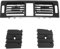 Taesayl Front Center Air Grill Outlet Cover Luftgitter-Auslassabdeckung für Benz W204 C-Klasse C300 C350 C180 AMG AC Vent Grille Outlet Cover Panel Ersatz