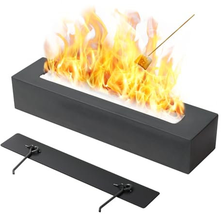 Chimenea de Bioetanol Mesa, KISKVV Chimenea para Fogatas en Hormigón para Interior y Exterior, Chimenea de Mesa Decorativas Portátil sin Humo, Fuego de Mesa para Balcón Jardín Salón
