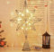 Weihnachtsbaumspitze, 35 cm, 35 cm, 3D-Stern-Baumspitze, goldene Stern-Baumspitze mit 20 Glühbirnen, Lichterkette für Weihnachtsbaum, Feiertagsdekoration (8-zackiger Stern)