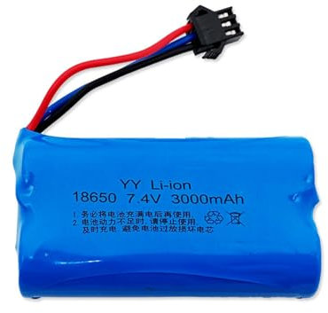 3000 mAh Li-Ionen-Akkupack, 7.4 V Lithiumbatterie, mit SM-3P, für Elektrowerkzeuge, Heimwerkerbedarf, Elektronik, Powerbank, Spielzeug, Beleuchtung, Ausrüstung, digitale Produkte
