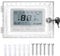 Thermostat Cover, 7.28 X 4.72 Inch Universal Thermostat Lock Box with Key for Restaurants, Wall Ac Panels, Schools