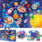 QUOKKA Floor Puzzles For 3 4 5 Year Olds - 60x90 cm 48 Piece Giant Jigsaws For Children Age 4 5 - Large Educational Space Toys for 3 5 year olds - Gift Game for Boys and Girls 6 7