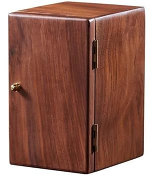 PDURMBUAB Schmuckaufbewahrung Schwarze Walnuss Massive Frozen Schmuckschatulle Vintage Holz Schmuckschatulle Aufbewahrungsbox Ohrringe Schmuckbox Schmuckkästchen Klein