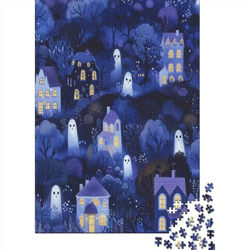 Halloween Ghosts And Monsters Jigsaw Puzzles For Adults 1000 Piece Jigsaws Puzzles 1000 Piece Puzzles For Adults Kids Puzzle Games Toys Gift for Home Decoration Jigsaw Puzzle Great Gift For All Ages 1