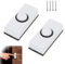 2pcs Wired Doorbell Button, Door Bell Push, Universal Wired Doorbell, 4Pcs Screws, Wired Doorbell Button Fits Most Doorbell Chime, Wall Mounted Doorbell Switch Garage Doorbell Button, White