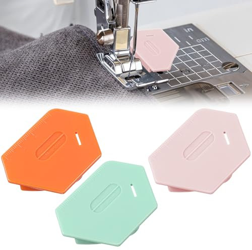 3 Stück Magnetische Naht Nähführung Abnehmbare Polygonale Magnetische Nähnahtführung Magnet Nahtführung Nähmaschinen Rolled Saum Nähfuß für Nähmaschine,Universelles Nahtführungslineal