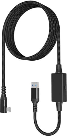 for oculus3 16,4ft VR Ladekabel USB 3.0 Typ A auf C 5Gbit/s Super Speed Datenkabel für VR-Brillen Gaming Headsets PC kompatibel mit 3 2 Gaming-Systemen und VR-Headsets