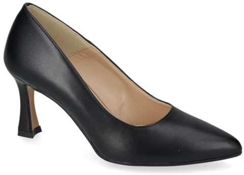 Valleverde 19100A Decollete Cerimonia Donna Pelle Sintetica Nero Tacco Stiletto 8Cm Suola Gomma