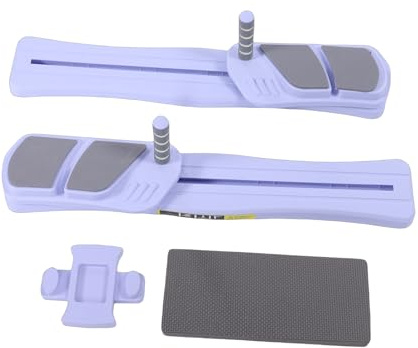 Luocute Pilates-Board, Multifunktionales Ab-Core-Trainingsset für Zwei Personen, Faltbares Design mit 15 Trainingsmodi für das Ganzkörpertraining zu Hause Im (Lila, kein Timer, Keine Armlehne)