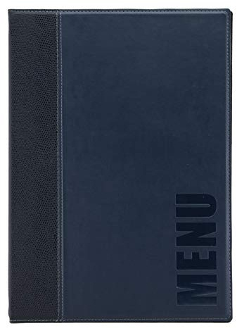 Securit Trendy Range A4 Menu Holder with 1 Double Insert, Blue