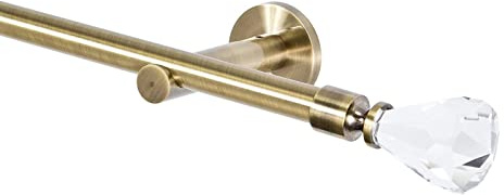 Gardinenstange 16 mm 1-Lauf Antik-Gold Metall, 240
