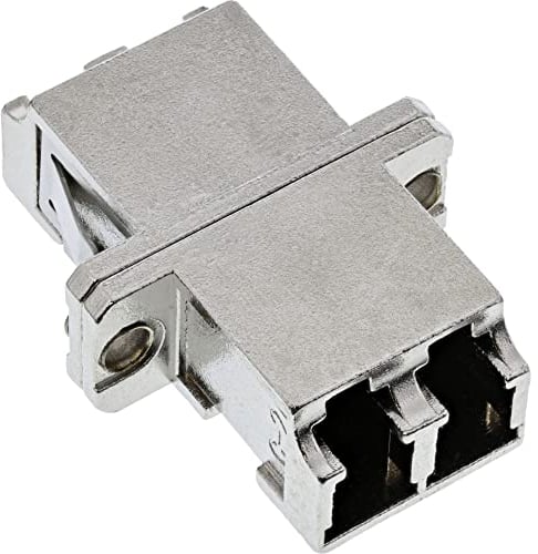 InLine 89989M LWL Metall-Kupplung, Duplex LC/LC, multimode, Keramik-Hülse, zum Einbau