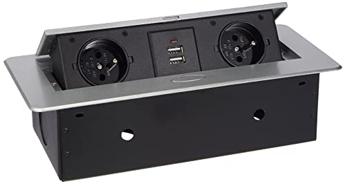 Bloc Prises escamotable avec 2 prises 230V + 2 prises usb - Orno