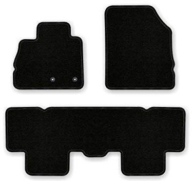 Bär-AfC Auto Fußmatten Basic passend für Renault Megane Scenic Typ 4 ab 2016, Autoteppiche Nadelvlies Schwarz, Rand Kettelung Schwarz, Set 3-teilig, RE61215