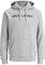 JACK & JONES Herren Corp Logo Sweat Hood Kapuzen Sweatshirt Basic Jumper Reg Fit, Farben:Grau, Größe Pullover:XXL